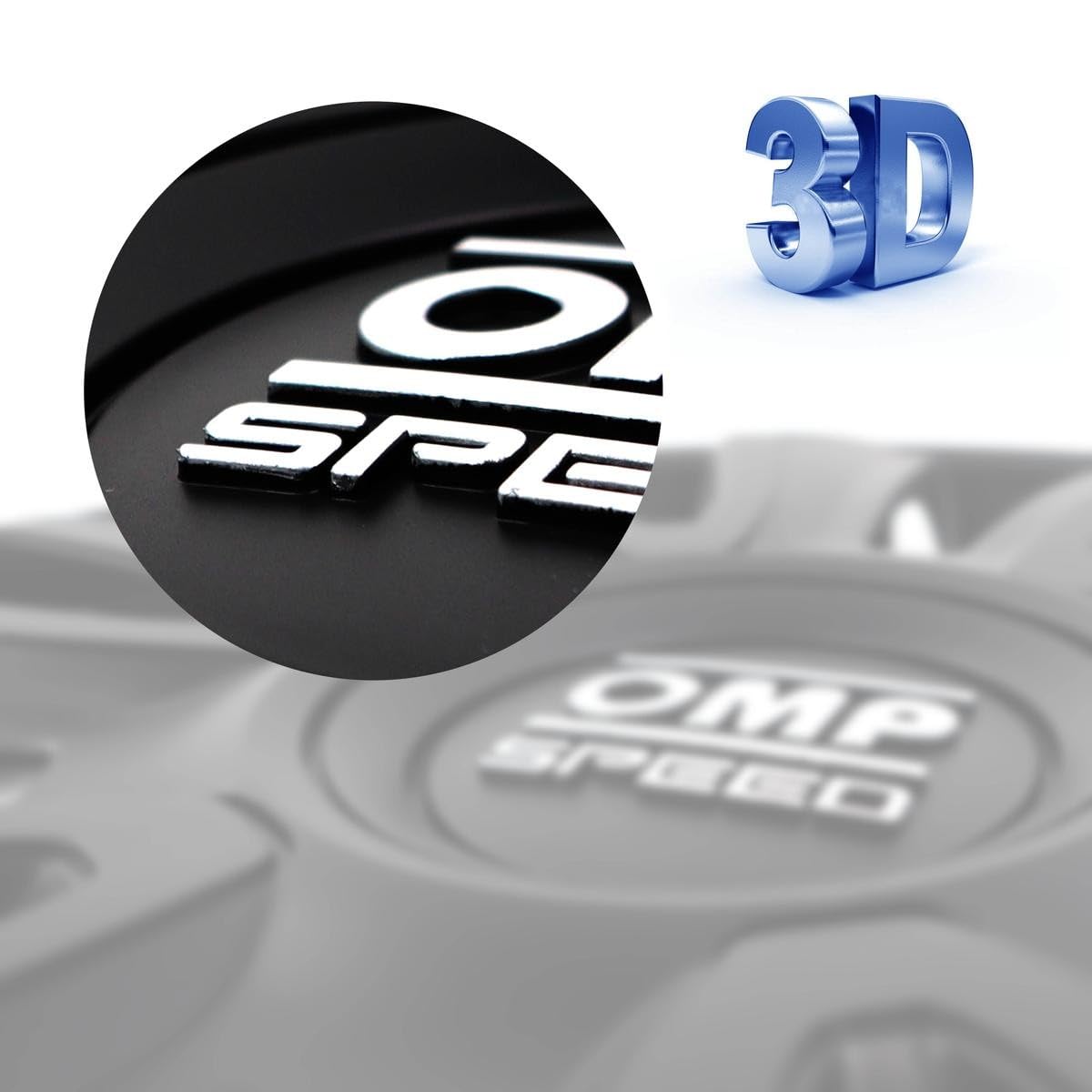 OMP SPEED SET 4 TAPACUBOS MAGNUM NEGRO 16 PULGADAS — view 7