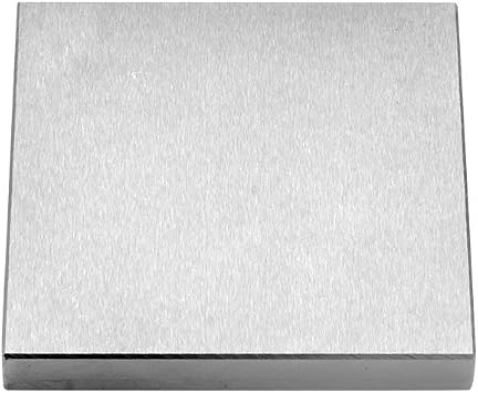 Oudtinx Steel Bench Block 4"x4" Flat Anvil Jewelers Tool Metal Bench Block for Jewelry & Stamping 4x4x1/2