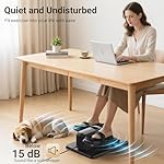 Roylvan Under Desk Elliptical Exercise Machine, Electric & Portable Ellipse Leg Exerciser, Quiet Seated Pedal Elliptical for Seniors Adult with Remoter, 12 Adjustable Speeds, 2 Modes for Home Office - Image 5