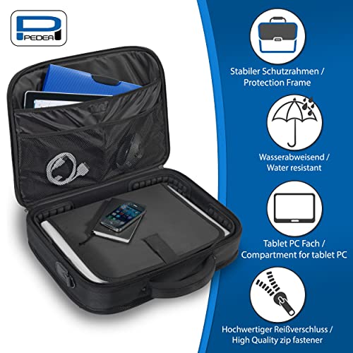 Sac de messager pour ordinateurs portable 15,6 pouces noir avec grand compartiment tablette - 3