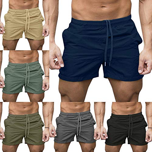 Shorts Uomo Estate Casual - Pantaloncini Sportivi Traspiranti Per Fitness, Running E Spiaggia