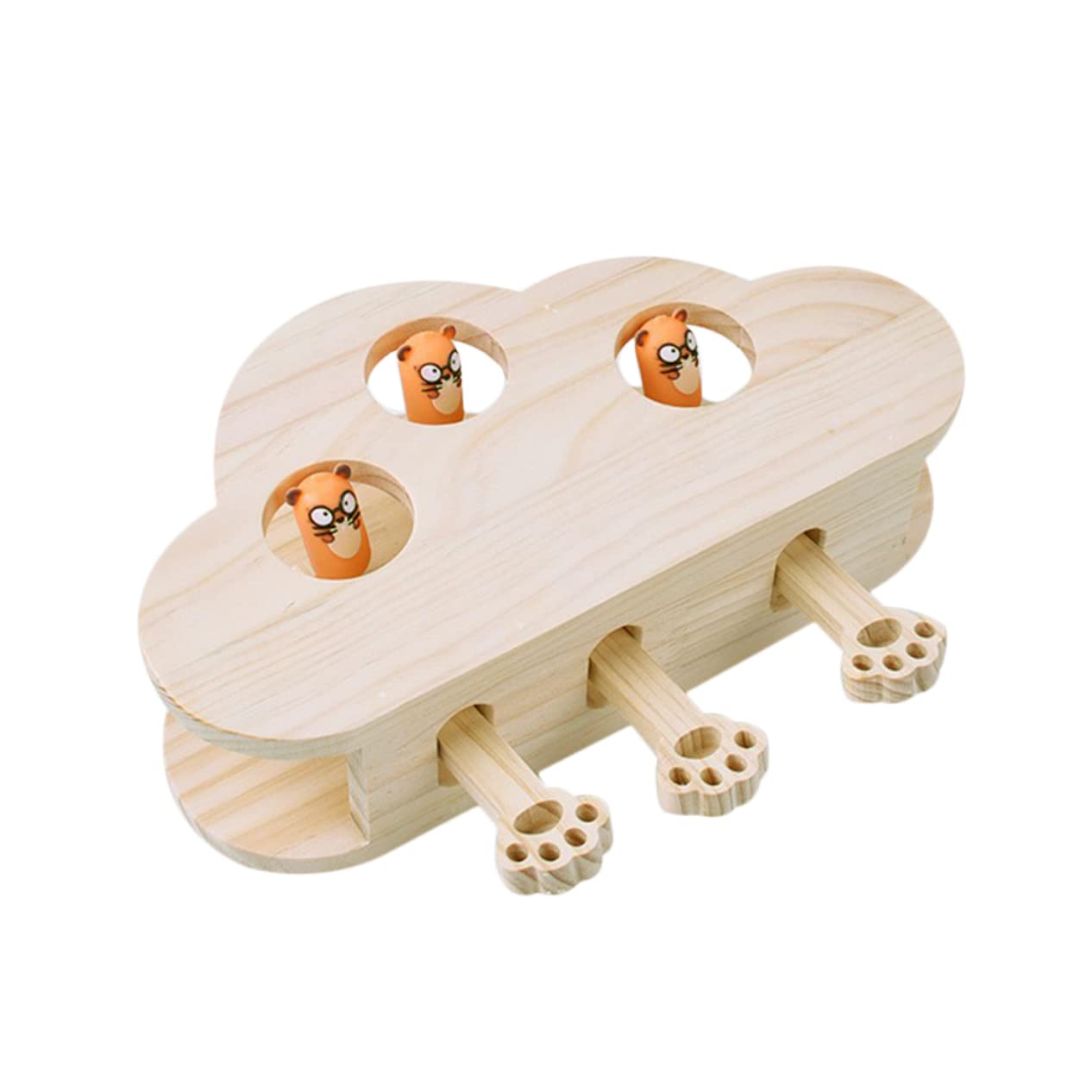 Toddmomy Interaktives Katzenspielzeug Aus Holz Für Wohnungskatzen Lustiges Katzenfängerspielzeug Kreativer Kätzchen Spielzeug Mit Aufbewahrung Für Katzenminze Langlebig Und Leicht