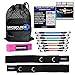 Cheer Kinetic Bands - Flexibility Fitness Training Kit for Cheerleaders - Leg Resistance Bands, Stunt Strap, Digital Training Downloads (User weight is more than 110 lbs (50 kg) Pink Stunt Strap)