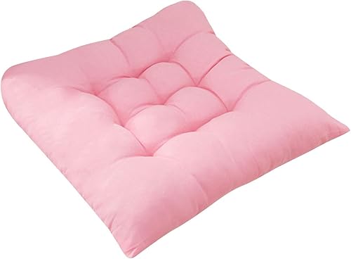 Miniatura 2 de Cojines para silla de comedor de color sólido para estudiantes, antideslizantes, extraíbles y antideslizantes, almohadilla de asiento con lazos para