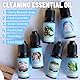 MISIJI Sauber Ätherische Öle,Duftöl für diffuser,Aromatherapie Ätherische Öle Set,Frisches Leinen,Frische Minze, Extra Clean,Frische Aloe,Ocean-Reinigung