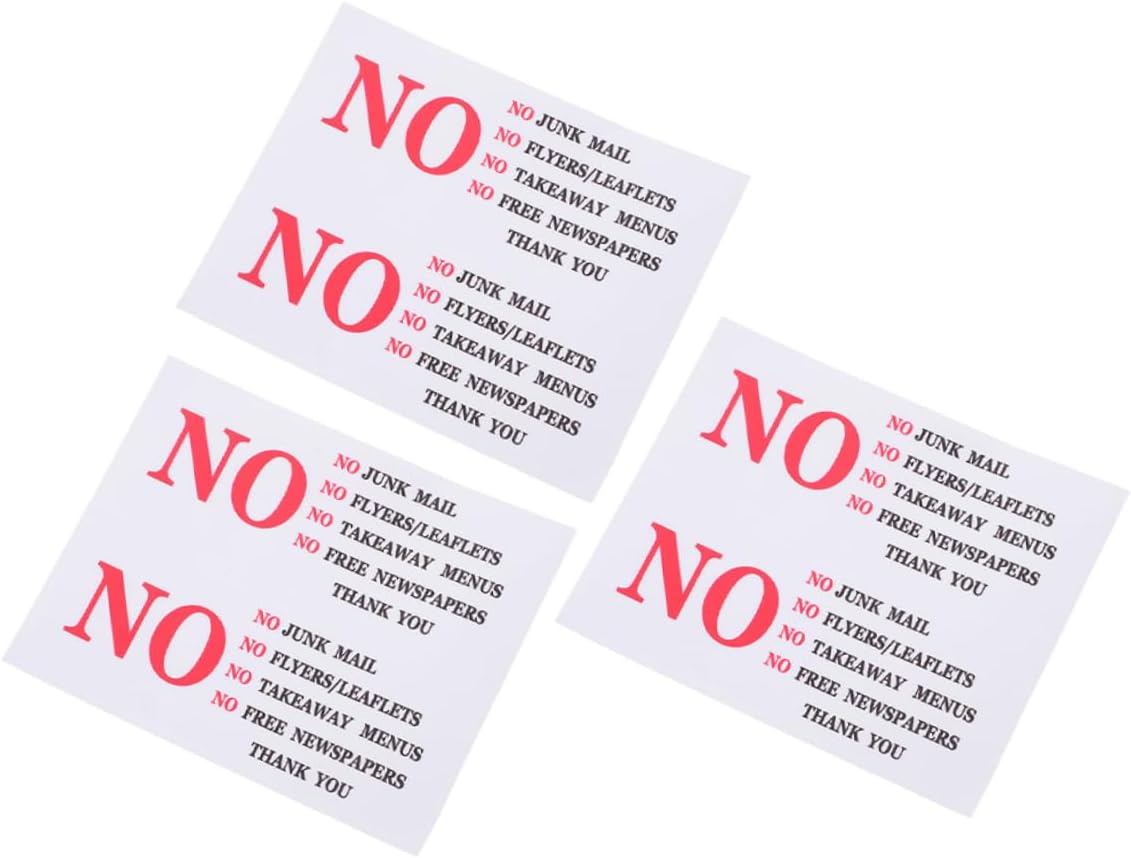 POPETPOP 6pcs Waterproof Self Adhesive Mailbox Decal for Business Use