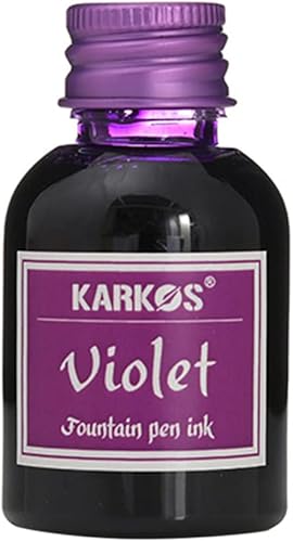 Tinta embotellada de 1.0 fl oz para plumas estilográficas, morado brillante, tinta de caligrafía, escritura artística, dibujo, pintura, tinta de