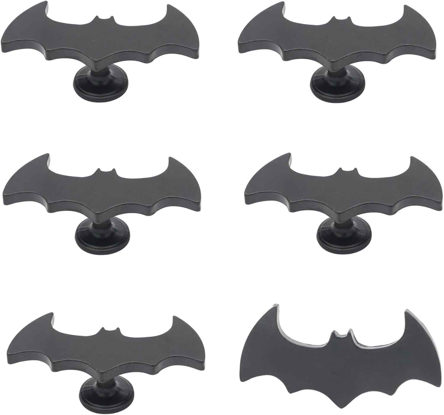 6 pcs Creative Bat Knobs Pull Handle Cabinet Door Furniture Dresser Kitchen Wardrobe Single Hole Pulls Handles