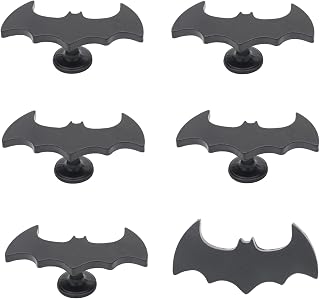 6 pcs Creative Bat Knobs Pull Handle Cabinet Door Furniture Dresser Kitchen Wardrobe Single Hole Pulls Handles