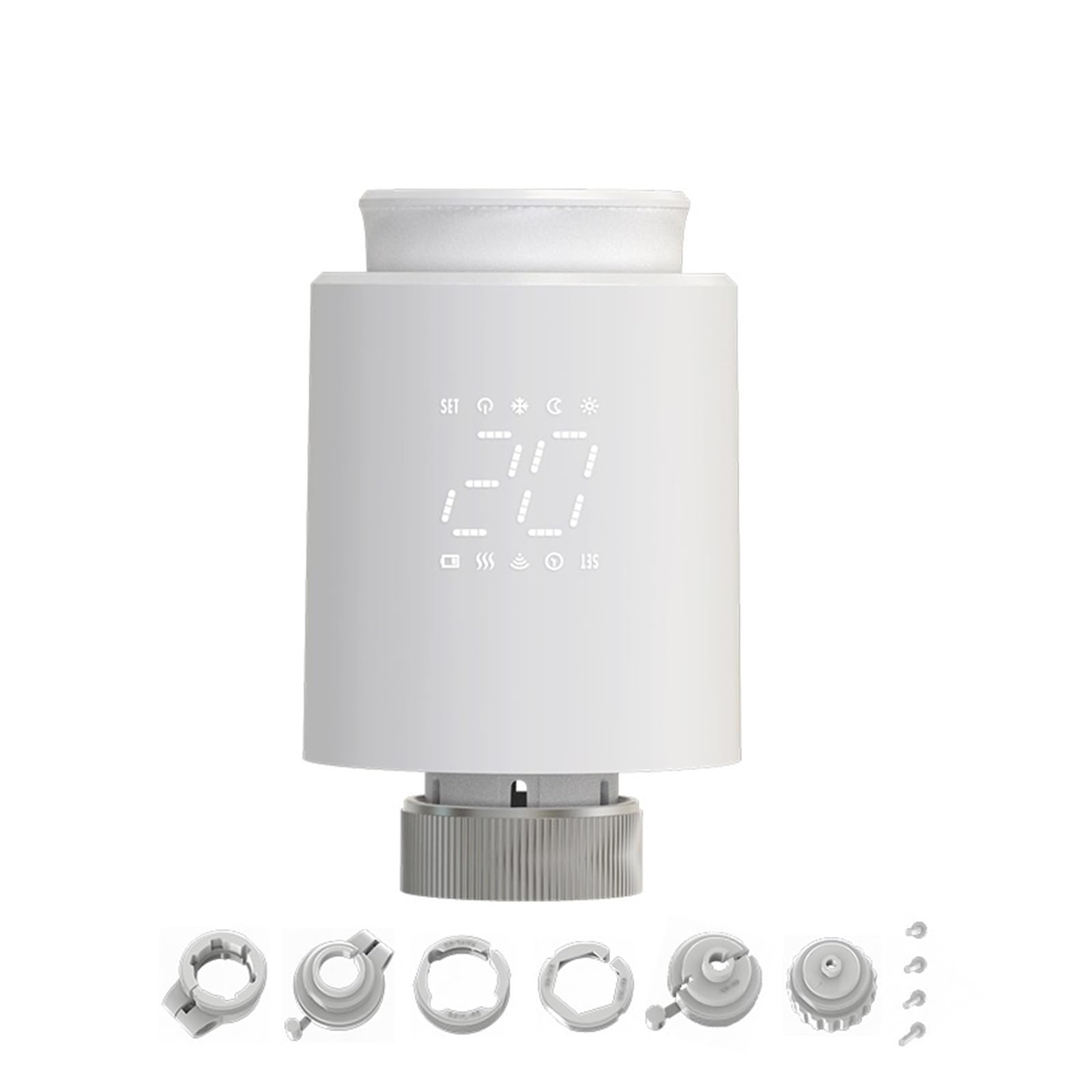 Inteligentny Termostat TRV, Zawór Grzejnikowy WiFi, Głowica Siłownika Tuya, Zdalny Regulator Temperatury, Sterowanie Głosowe Informacja O ZgodnośCi(WiFi)