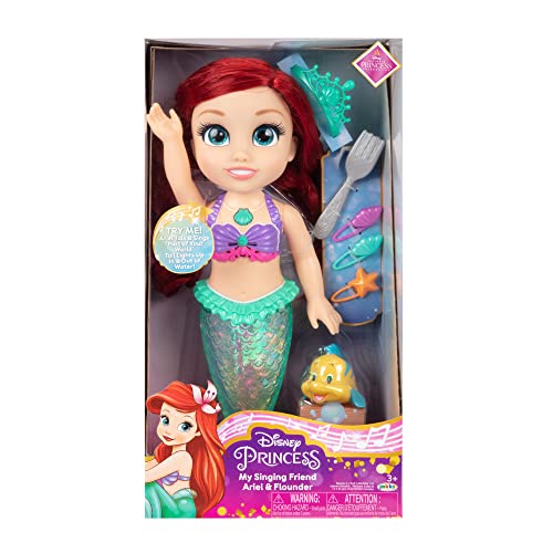 Disney Princess Ariel & Flounder - Singing Doll Ariel Sings Part of Your World - Tail Lights Up in & Out of Water by Disney Princess - Image 5