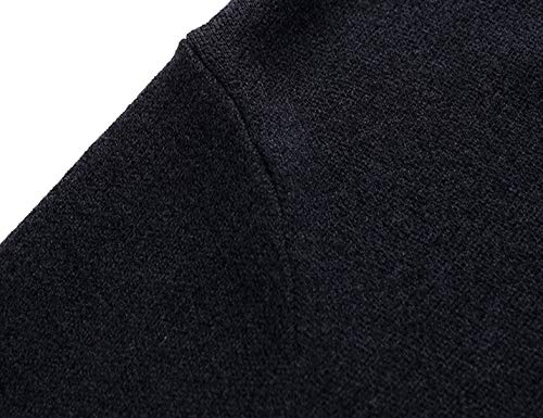 Flygo Mens Classic Slim V-Neck Wool Pullover Cashmere Sweaters4