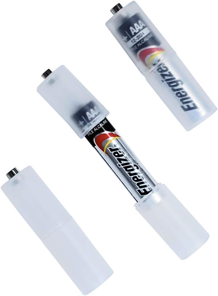 Low Voltage Power Solutions: Water Resistant Battery Holders – 3AA Battery Cases with AAA Battery Adapters – Triple Battery Holder for Arduino, Lilypad Circuits, Cosplay, 2 Pack