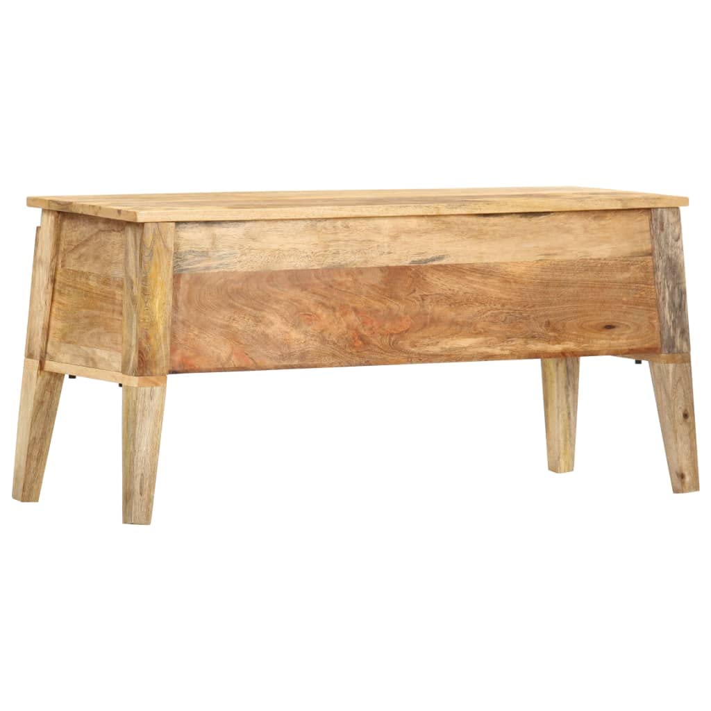 Caja de Almacenamiento 99 x 35 x 48 cm Mango de Madera Maciza, Espacio de Almacenamiento para Estantería, Ropa, Armario