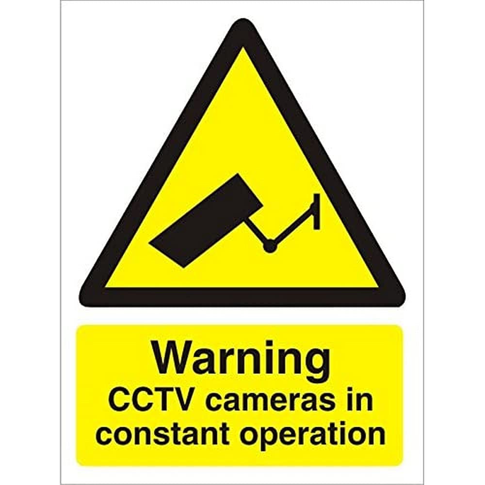 CCTV Warnschild „In Betrieb“ – 300x400 Mm, Aus Starrem PVC, Für Innen & Außen, Nach ISO 7010 (2 Stück)
