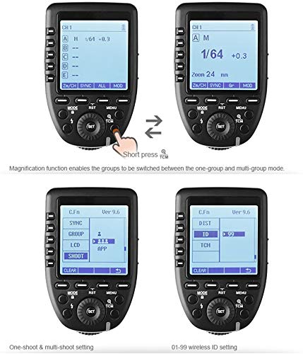 Godox Xpro-N 2.4G X System TTL Déclencheur de Flash sans Fil + 2 Récepteurs Godox X1R-N pour Nikon Flash Caméra - Image 8
