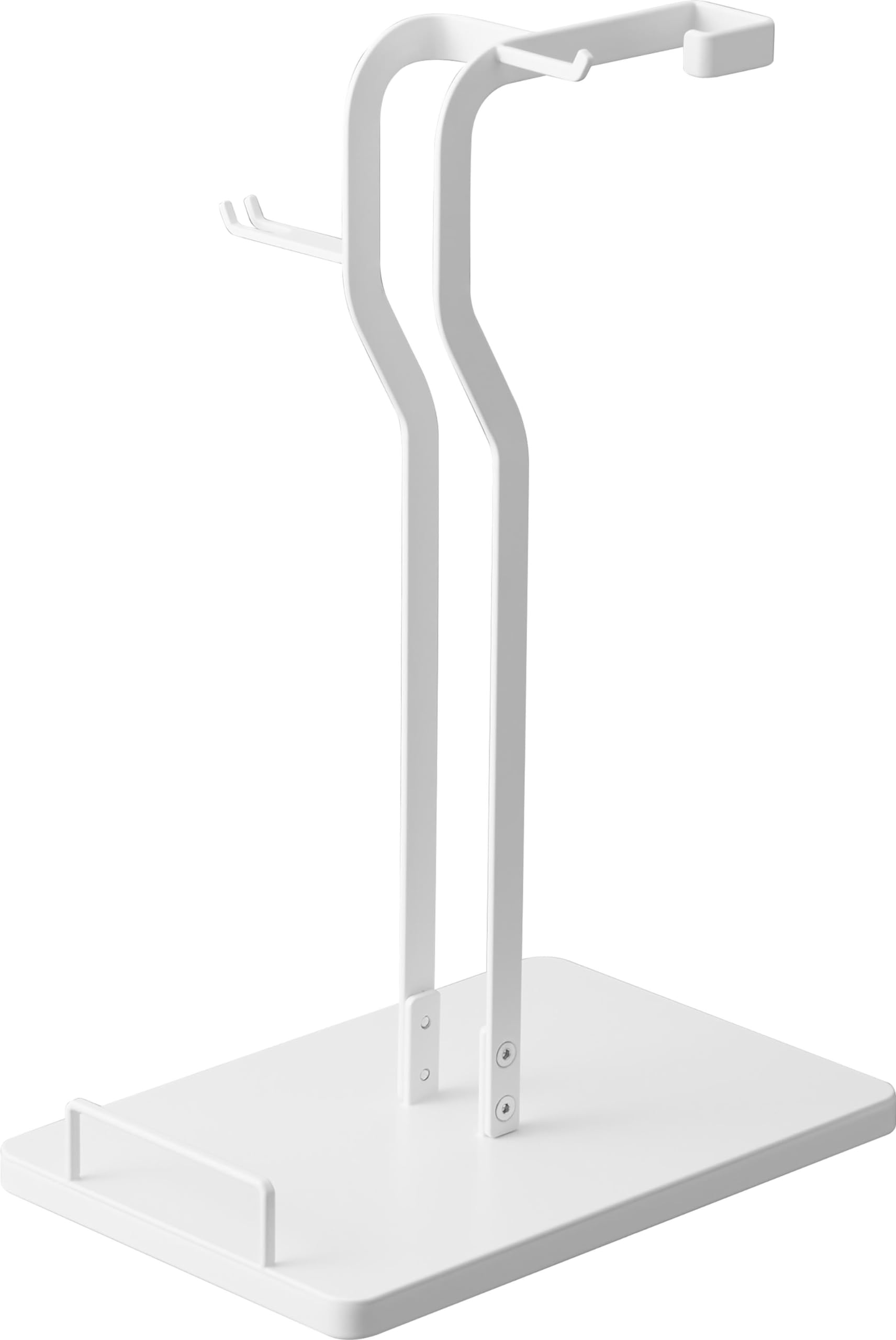 Yamazaki Cleaner Tool Station, White, Approx. W 7.1 x D 10.6 x H 16.1 inches (18 x 27 x 41 cm), Plate, Stick Cleaner Stand, Cleaning Tool Organizer 3650