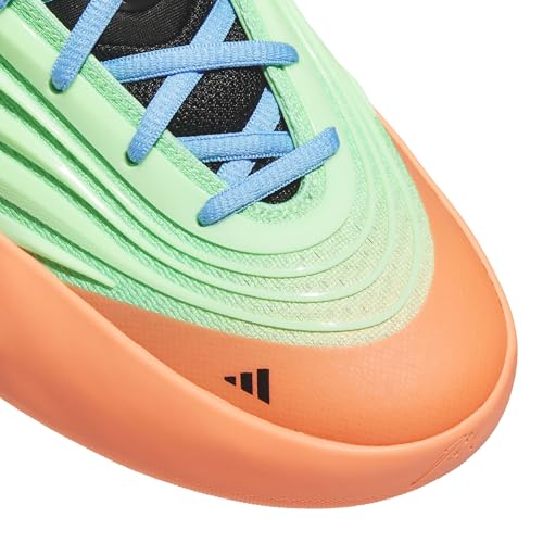 adidas Unisex-Adult Dame X Basketball, Lime Burst/Signal Coral/Blue Burst, 8 - image 5