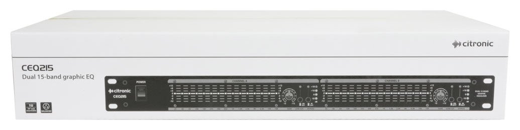 Citronic Professional 19" Rack Mountable Dual 15-Band Graphic Equaliser