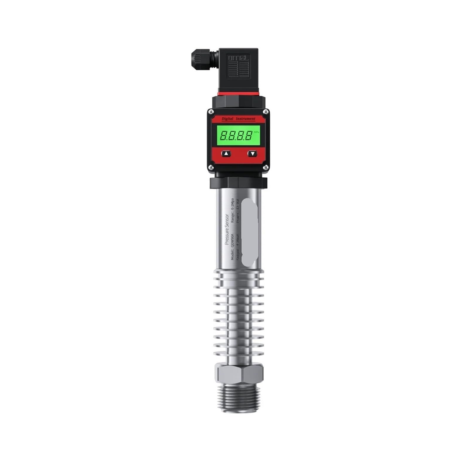 PEQYUACTE Temperature Pressure Sensor 0-10bar 0-16bar 0-20bar to 4-20mA RS485 0-10V 0-200 Degree Pressure Transmitter(Out 4-20ma Lcd)
