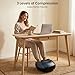 COMFIER Shiatsu Fußmassagegerät mit Wärme，Fussmassagegerät Elektrisch mit 3D-Knetfunktion, Rollen & Luftkompression ，3 Intensitätsstufen für müde Muskeln & Fußsohlen（Schwarz）