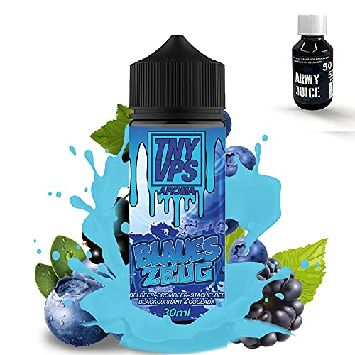 Tony Vapes Aroma Blaues Zeug - Shake-and-Vape - Zum Mischen mit Basisliquid für E-Liquid - 30 ml - Plus 100ml…