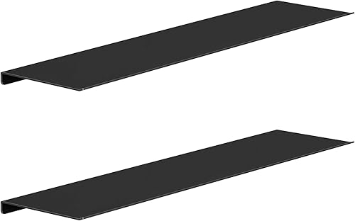 Miniatura 14 de MKO Estantes flotantes de 12 pulgadas para pared, estante pequeño de metal montado en la pared para baño, dormitorio, sala de estar, cocina,