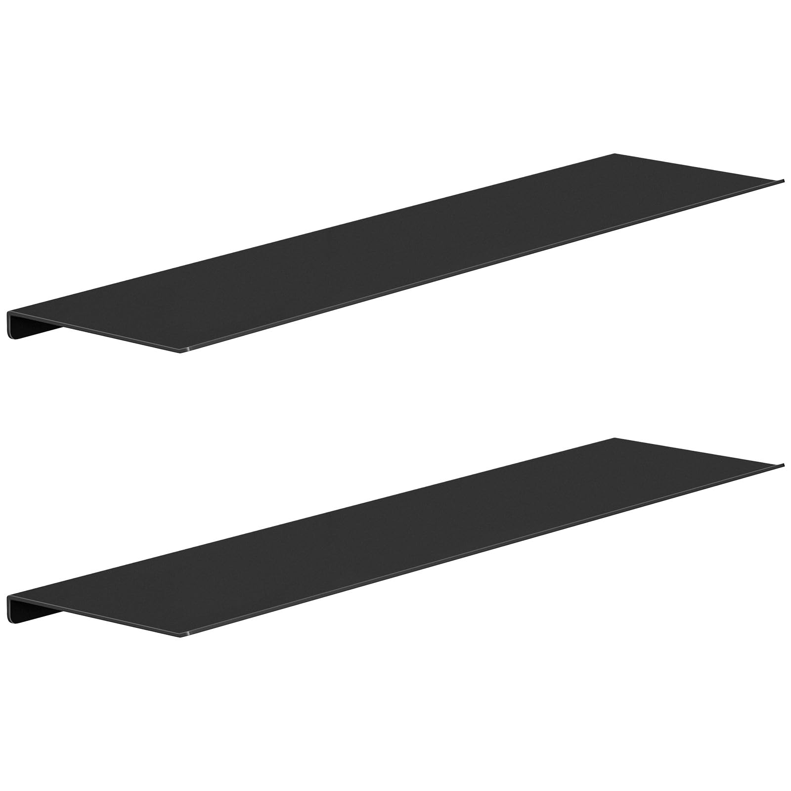 MKO 20" Floating Shelves for Wall, Metal Wall Mounted Set of 2