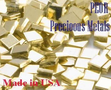 14k Yellow Gold Chip Solder-1 X 1mm, 1 Pennyweight(1.55 Grams), Easy