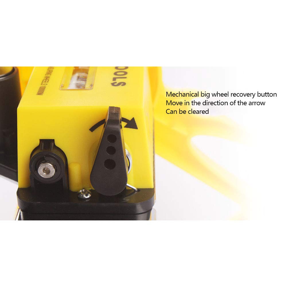 Rueda de medición, de gran diámetro de la rueda mecánica de medición de distancia Medir los topógrafos constructores de carreteras Tierra con mango plegable, bolsa de almacenamiento