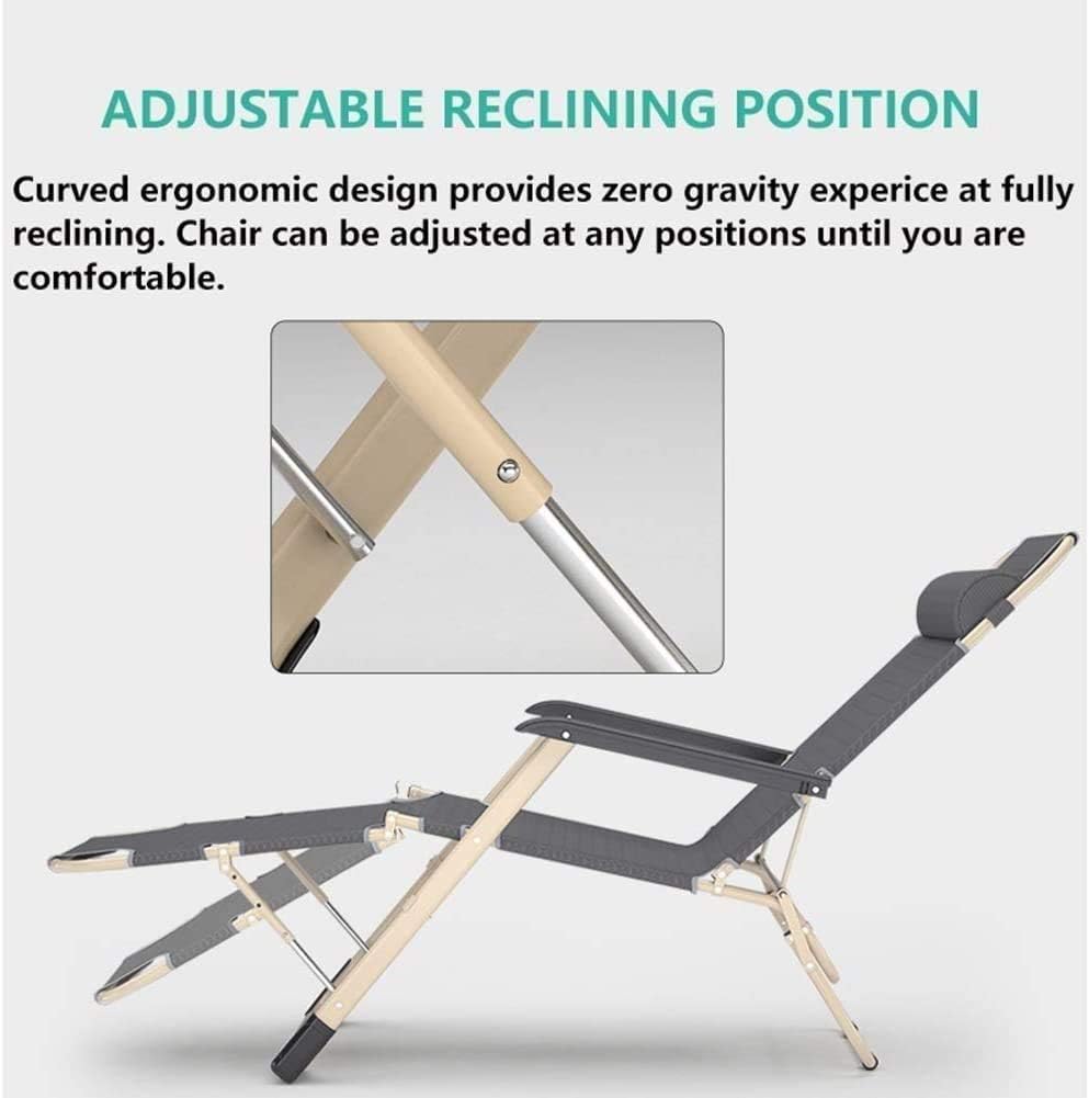 Sun Lounger Garden Chairs Reclining Chairs Purple Oversized Patio Chairs Reclining Sun Lounger Zero Gravity Chair Outdoor Portable Chairs Support 200kg Sun Lounger Chair (Color : Without Cus