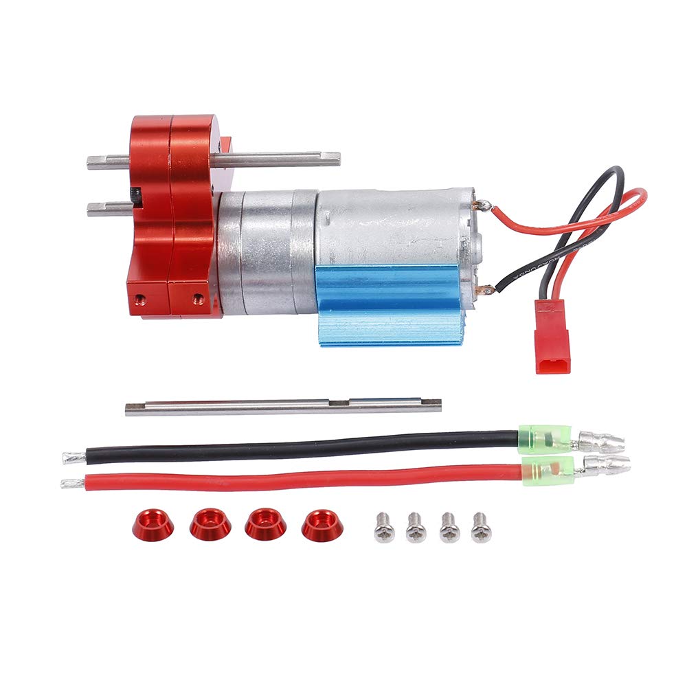 Pepisky Replacement For 1/12 MN-D90 FJ-45 Gearbox Metal Gearbox 370 Brushed Motor Speed Ce RC Car Parts
