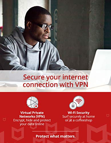 McAfee Total Protection 3-Device 2025 |Security Software Includes Antivirus, Secure VPN, Scam Protection, Identity Monitoring, Password Manager | 1-Month Subscription with Auto Renewal