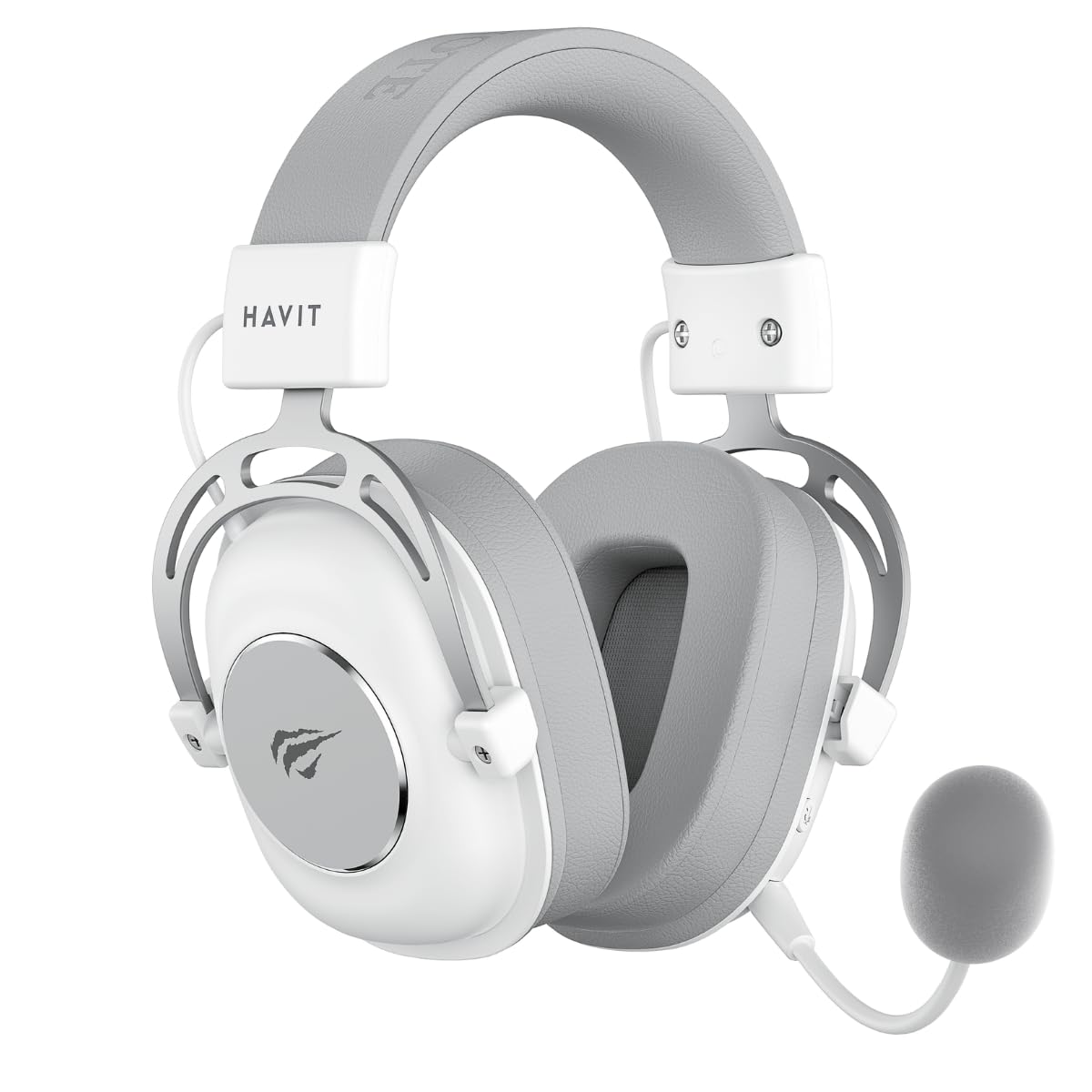 HAVIT Gamenote H2002YG 7.1 Casque de jeu sans fil avec microphone, connecteur 4 modes, 7.1, faible latence