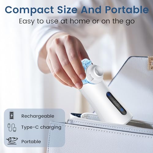 Portable Nebulizer for Adults & Kids, Nebulizer Machine with Intuitive LED Interface and Auto-Cleaning, Inhaler for Respiratory Problems, Silent, Efficient Atomization for Home and Travel Use - Image 7