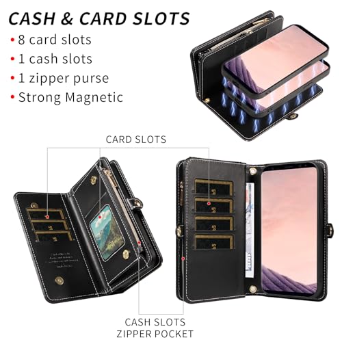 Protection Samsung S8 Plus antichoc avec fermeture éclair anti-perte
