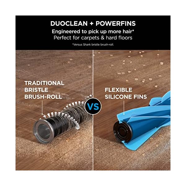 Shark Cordless Stick Vacuum Cleaner with Anti Hair Wrap, 60 Minute Run Time Battery, Flexible DuoClean Vacuum Cleaner with Multi-Surface & Crevice Tools, Black & Copper IZ300UK