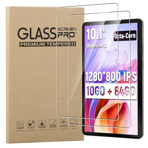 MEMELOKA Vetro Temperato per Yicty CCA10 Tablet 10 Pollici, 2 Pezzi Durezza 9H Antigraffio HD [Anti-Impronta][Senza Bolle] Pellicola Protettiva