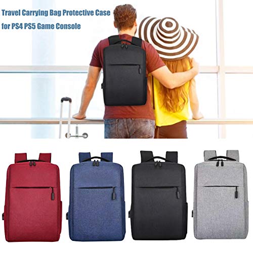 LANGYA Bolsa de armazenamento de viagem, mini bolsa portátil para PS5, mochila de viagem leve Waterp