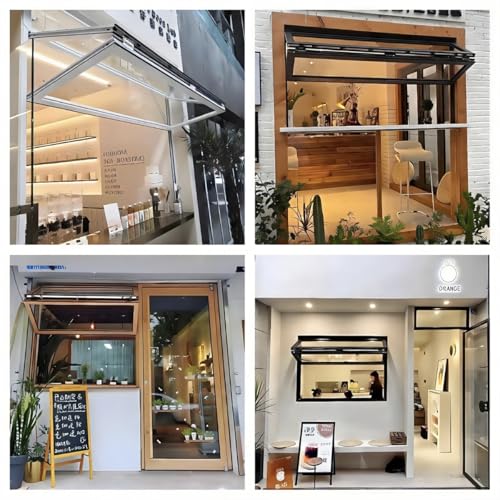 Ventana plegable comercial de 8 niveles a prueba de viento para evitar corrientes 3