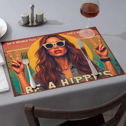 Sets de table de Pâques Be A Hippie'S de qualité supérieure pour comptoir - 2