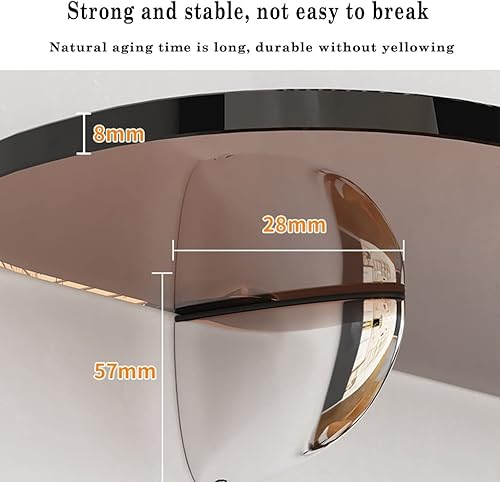 Miniatura 6 de NABEIM Estantes flotantes acrílicos transparentes montados en la pared, estante de repisa de pared, estantes de almacenamiento decorativos, estante