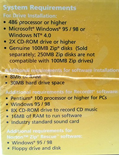 Iomega 10919 Zip 100 Drive (Parallel Port) - Thumbnail 6