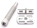 Rex Supply Company Men , Rex Envoy 100% Stainless Steel 3-Piece Double Edge Safety Razor, Hand Crafted In The Usa gallery image