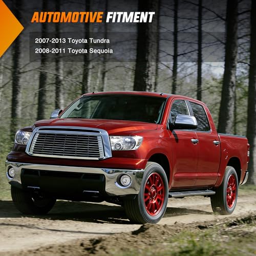Image of Nilight Fog Light Assembly Compatible with 2007 2008 2009 2010 2011 2012 2013 Toyota Tundra 2008-2011 Toyota Sequoia w /Metal Bumper Model Clear Lens Driver and Passenger Side