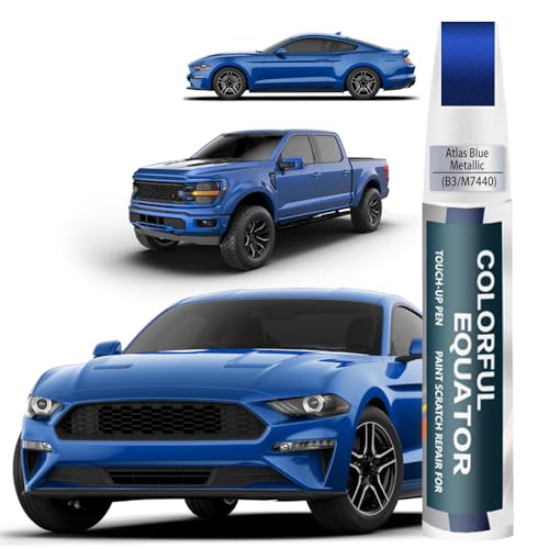 Image of B3 /M7440 Atlas Blue Metallic Touch Up Paint for Ford, Car Paint Pen Scratch Repair Two-In-One Touch Up Paint, Premium Car Scratch Remover for Deep Scratches
