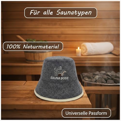 Bonnet de sauna Boss idéal pour vos séances de spa