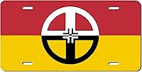 Vista 10 de Placa de matrícula de bandera tribal sioux de nativos americanos, automóvil de 6 x 12, placa de tocador para parachoques delantero de automóvil