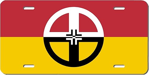 Miniatura 10 de Placa de matrícula de bandera tribal sioux de nativos americanos, automóvil de 6 x 12, placa de tocador para parachoques delantero de automóvil