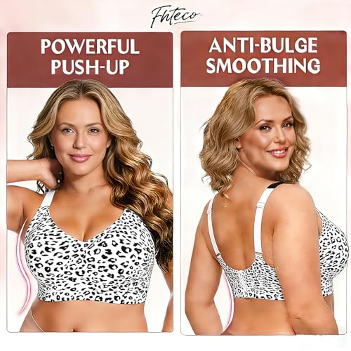 Image of Smoothing Bra Anti Sagging Wireless Push Up Bras for Women No Underwire Full Coverage Bra Comfy Bras for Women